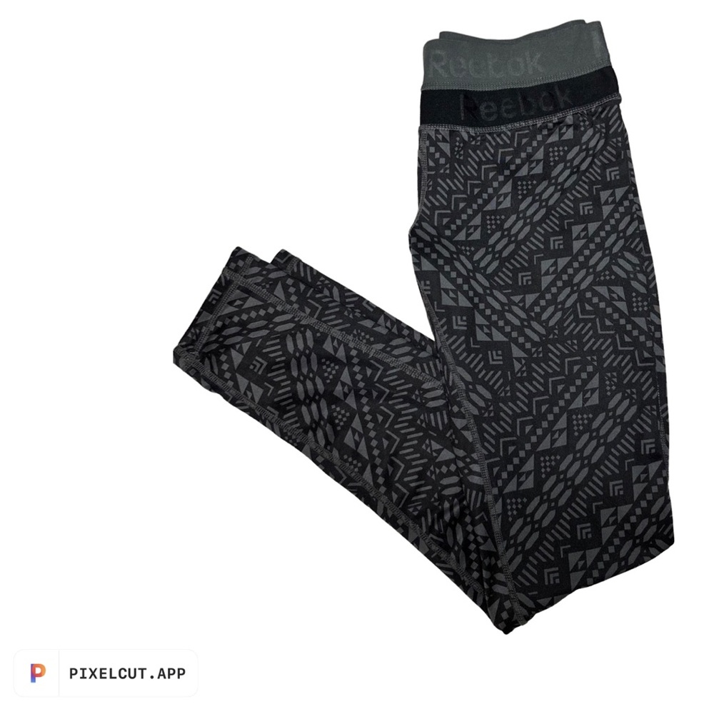 Reebok | Small | Black and Grey | Fleece lining on the inside | workout leggings